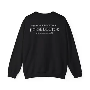 Unisex Heavy Blend™ Crewneck Sweatshirt: Horse Doctor Logo