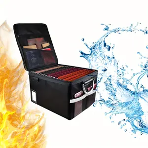 Foldable Fireproof And Waterproof Document Storage Box
