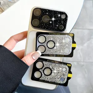 Luxury 3D Full Cover Rhinestone Suitable For IPhone 17 Pro Max lens Film IPhone 17 Pro Camera Protector 17pro 17promax