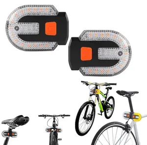 Bike Tail Light with Turn Signals Waterproof 5 Mode Remote Control Split Rear Bicycle Lights for Night Riding Safety Warning