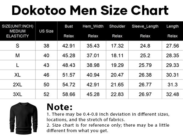 Dokotoo Men Classic Men's Crewneck Sweatshirts Solid Color Fleece Warm Pullover Long Sleeve Casual Tops for Everyday Comfort & Style