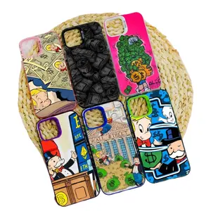 Funny A-Alec M-Monopoly IMD Unique Art Phone Cases For iPhone 17 Promax Pro Air 16 Plus 15 14 13 12 11 Plating Shockproof Protective Cover