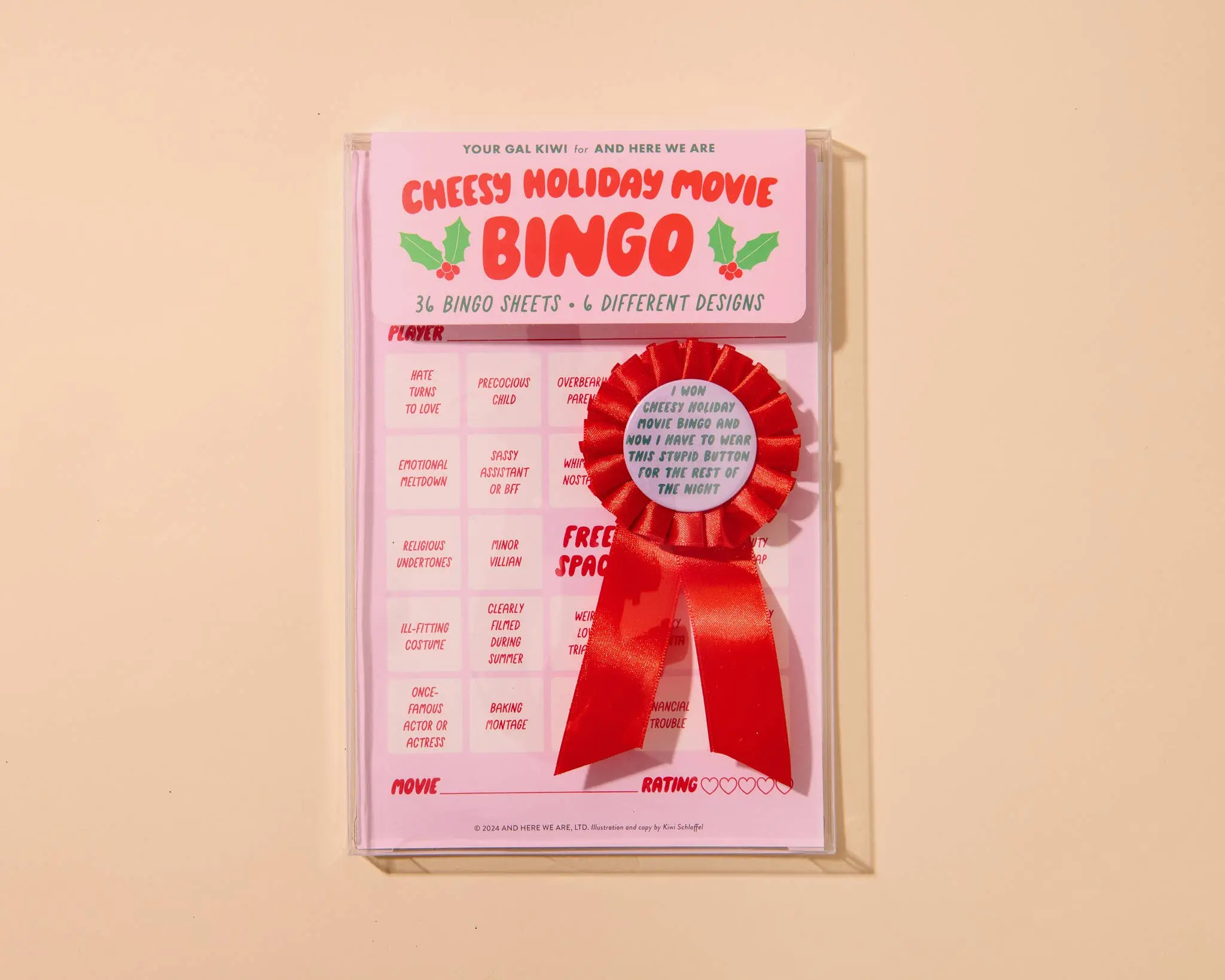Cheesy Movie Bingo - Cheesy Holiday - Stocking stuffer, Holiday, Gift Guide