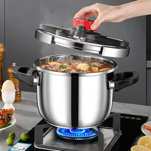 Stainless Steel High Pressure Cooker for Home Use, Thickened Gas Stove Pressure Pot, Durable and Efficient Cookingapot Induction Pressure Cooker