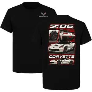 Corvette Z06 T-Shirt, High Performance Chevrolet Sports Car Graphic Tee, Modern Muscle Streetwear for Car Enthusiasts