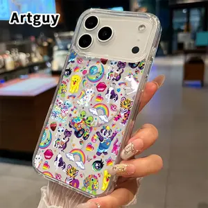 Whimsical Creature Fantasy Pattern Magnetic Phone Case for iPhone 17 16  Pro Max Plus 15 14 13 12 11 Air E Anti-Yellowing Shockproof Lightweight Transparent Acrylic Large Hole Soft Cover Supports Wireless Charging