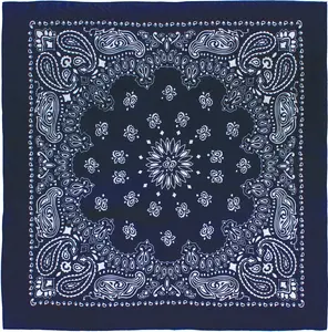 Navy Blue - Jumbo Trainmen Paisley Bandana, 100% Cotton, 27" x 27"