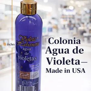 Colonia Agua de Violetas 8oz Made in USA Fresh Fragrance Awłaz BBQ Haircare Gel