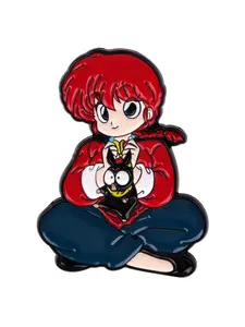 Anime Girl Enamel Brooch, Cute Fashion Pin Clip Accessory for All Seasons, Unique Gift Idea for Her, Stylish Cartoon Design