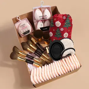 Makeup Tool Set, 36pcs/box Makeup Brush & Puff & Sponge & Brush Bowl & Storage Bag, Professional Makeup Tools for Women & Girls