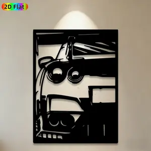 1pc Robot Metal Wall Art, Futuristic Robot Statue Mural, Ideal Gift for New Year, Easter, Robot Decor Enthusiasts, Weather-Resistant Metal Wall Decor Wall Sculptures, Perfect for Living Room Wall & Garden Fence, Eye-Catching Robot Themed Decor
