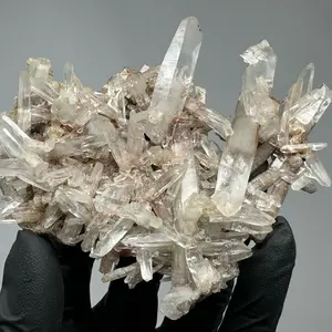 Rare Lemurian Quartz Cluster from Himalayas “Samadhi Quartz” Specimen