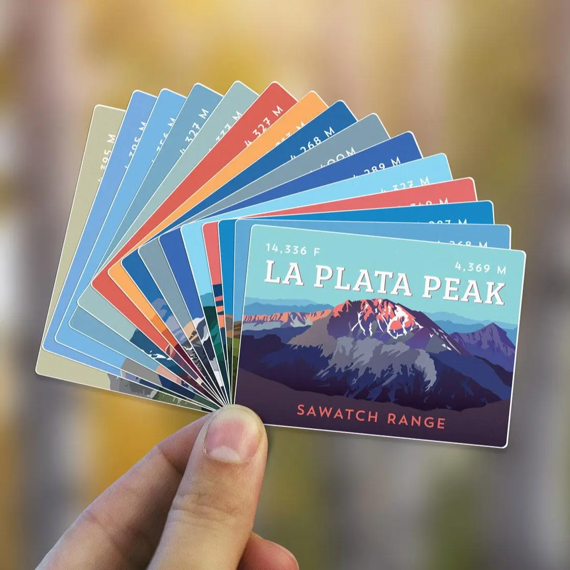 Sawatch Range Colorado 14er Sticker Pack