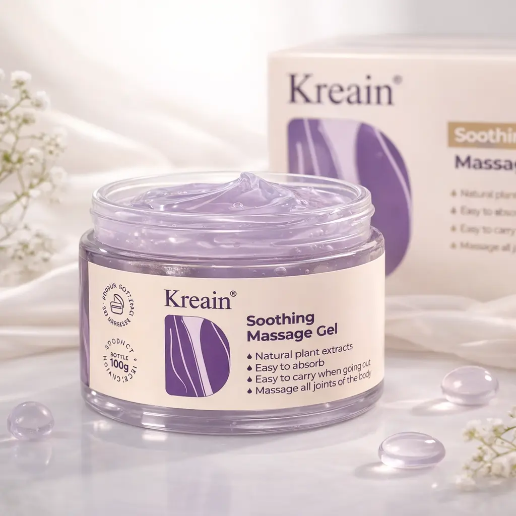 Kreain Joint Relief Cream - 100g Fast-Absorbing Gel with Emu Oil, Plant Extracts, Chondroitin Sulfate, Naturally Derived, Non-Toxic, Portable, for Neck/Back/Knees Stiffness, Therapy, Self-Care Gifts, Hip & Joint Care, Gym Recovery, Treatment, Muscle Relie