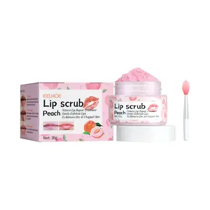 Peach Lip Scrub, Moisturizes Lips, Prevents Dryness and Cracking, Hydrates, Removes Dead Skin, and Fades Lines around the Mouth and Corners Skincare Comfort