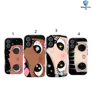 [ShieldVibe 14] Equestrians Girls Fashions Stripeds Fresh Pastorals Tough Case for iPhone 17 16 15 14 13 12 11 Pro Max Plus SE New Years Gifts Dual Layer Shockproof Protective Cover