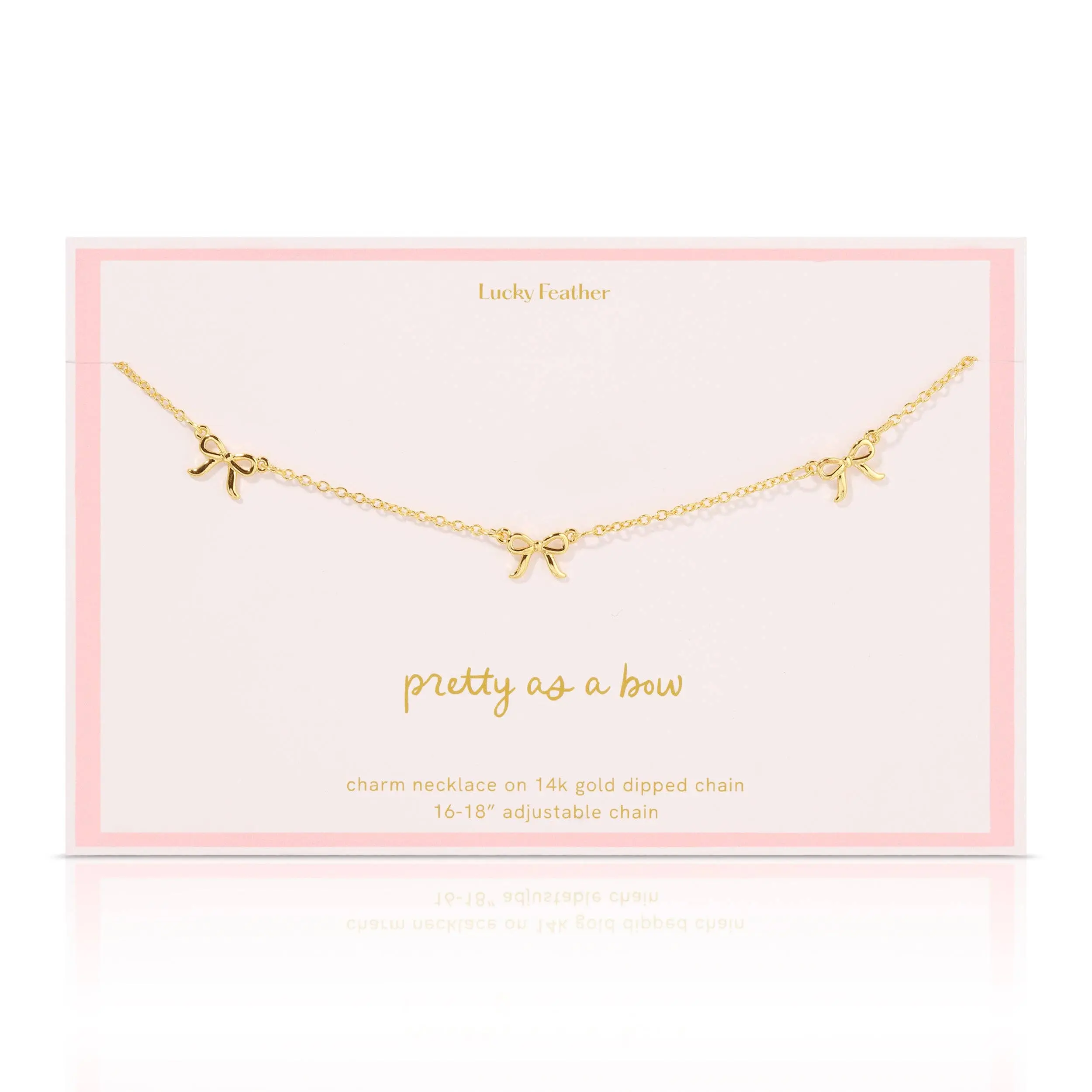Beautiful Bows - 3 Bow Necklace - Gold