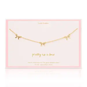 Beautiful Bows - 3 Bow Necklace - Gold