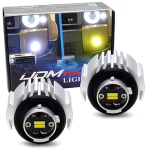 iJDMTOY 30W High Power White/Yellow 2-In-1 Dual-Color LED Plug-N-Play Replacement Light Modules (L1B), For Toyota/Lexus Newly 2019-up OEM LED Fog Lamps