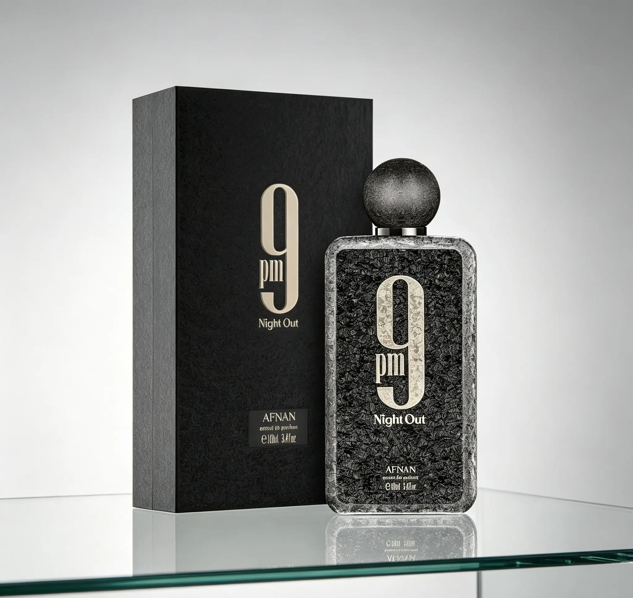 9 PM Night Out Unisex Extrait de Parfum 3.4 Fl. Oz 100ml Rich Intense Long Lasting Premium Fragrance For Men Women Evening Party Club Dating Nightlife Fragrance Gift