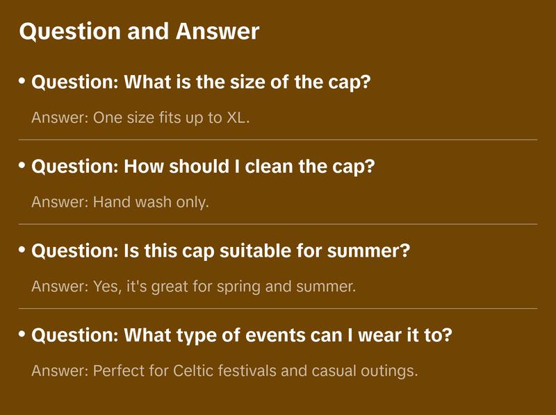 Celtic Image in Circle Embroidered Cap