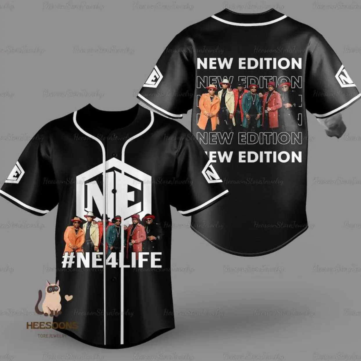 Retro New Edition Baseball Jersey, Gift for Fans Unisex, Timeless Appeal, Simple and Clean, Clean Lines, Minimalist Look