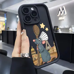 Cartoon Ratatouilles Remys Phone Case, Compatible with iPhone 17 16e 16 15 14 13 12 11 Mini Pro Max Air X XR Xsmax 8 7 Plus, Anti-Fall Soft Tpu Back Cover