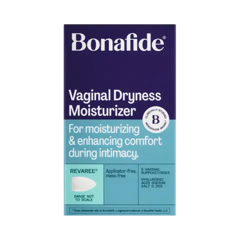 Revaree - Vaginal Moisturizer & Dryness Relief - Hyaluronic Acid Insert - Hormone-Free - Travel Pack/Trial - 5 Inserts - Bonafide