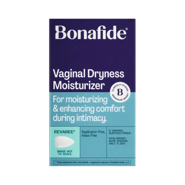 Revaree - Vaginal Moisturizer & Dryness Relief - Hyaluronic Acid Insert - Hormone-Free - Travel Pack/Trial - 5 Inserts - Bonafide