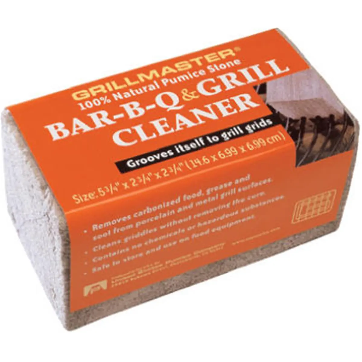 US Pumice BQ-24 Pumice Cleaning Brick - 6 x 3 x 3 in.