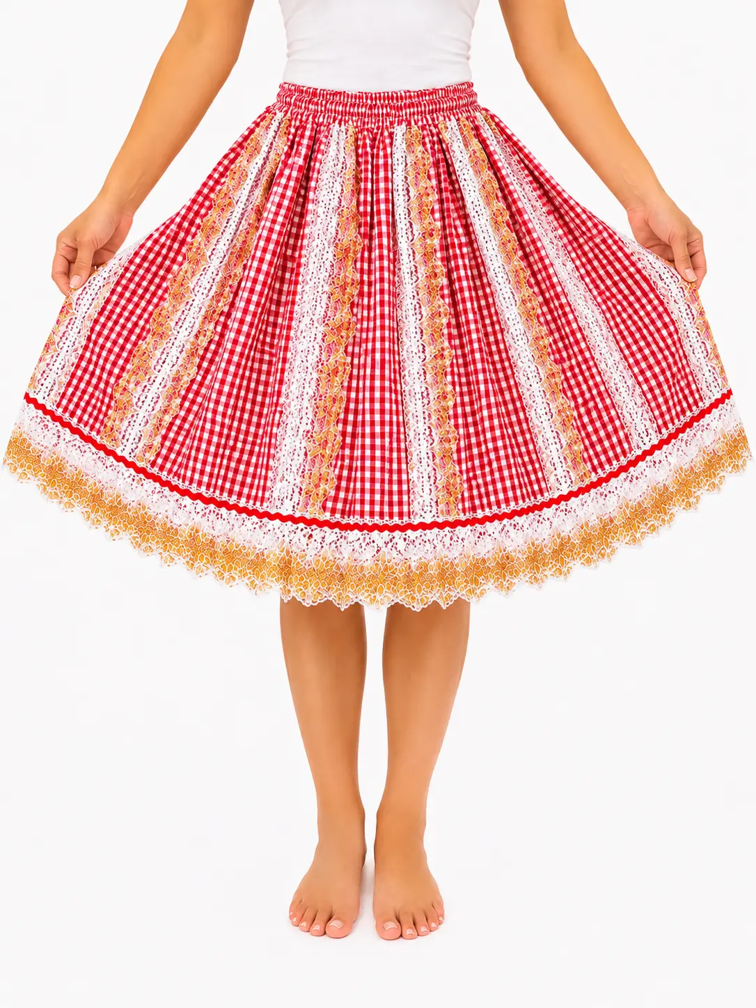 Women's Traditional Customized Shango Slip Skirt - Religious Style Women's Bottoms Clothes with Premium Fabric