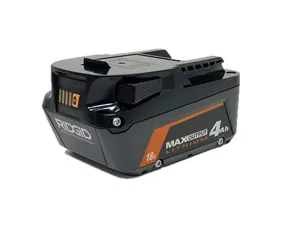 RIDGID 18 Volt Lithium-Ion 4 Ah MAX Output Battery R840040 (Battery Only)