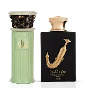 Manaal by Ard Al Zaafaran & Ishq Al Shuyukh Gold by Lattafa - Eau de Parfum Sprays 100ml (3.4 oz) (Bundle)
