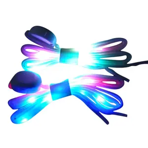 LED Shoelaces Light Up Shoe Laces 3 Modes Flashing Colorful Shoestrings for Enhanced Visibility and Style with 7 different color