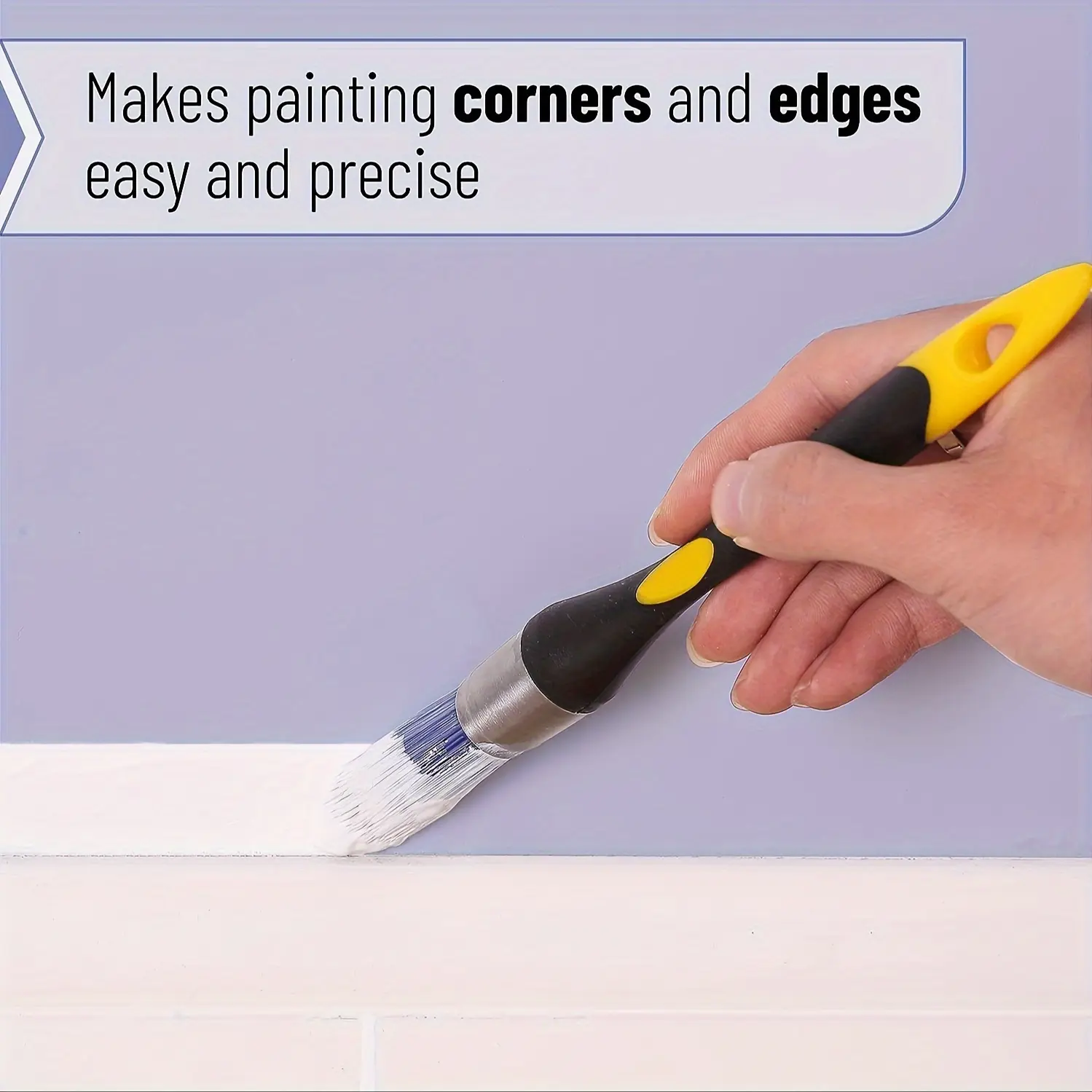 1PC Round head brush, dual color sharpened silk paint brush, painting groove edge, color separation, corner detail brush