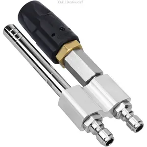 M5 Twist Nozzle 3-7 GPM for Pressure Washer, 2-in-1 Adjustable Long Range Shooter Tip, Downstream Soft Wash Injector with 1/4in NPT Quick Connect Spray Power Washer Accessories for Washing Roof GardenXXAllDayGoods7