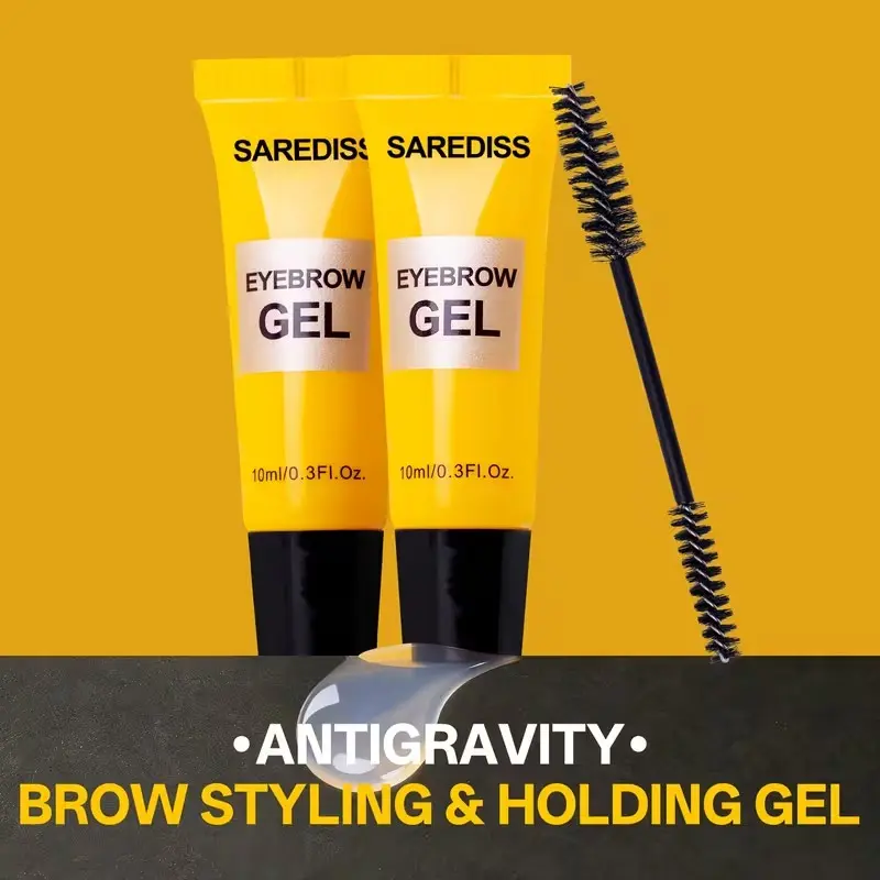 3D volumizing and shaping eyebrow gel, long-lasting quick-dry formula, creates natural and wild eyebrow styles, comes with a brush applicator, suitable for all eyebrow types, strong eyebrow setting gel, Eyebrow Makeup Products, Eyebrow Makeup Gel