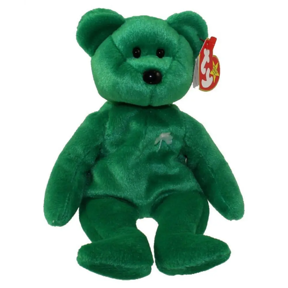 TY Beanie Baby - ERIN the Irish Bear (8.5 inch) (1997) - MWMTs