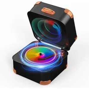 Retro Bluetooth Speaker, Mini Bluetooth speaker Wireless, HD Sound Quality, Lights, Portable Speaker bluetooth, TWS Pairing, Suitable for Family Parties, Office, Outdoor, Birthday Gifts