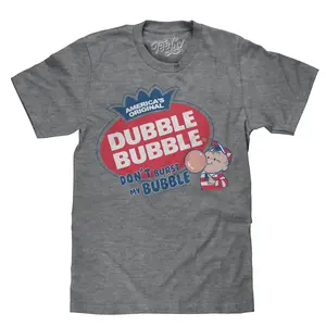 Dubble Bubble Don't Burst My Bubble T-Shirt - Gray