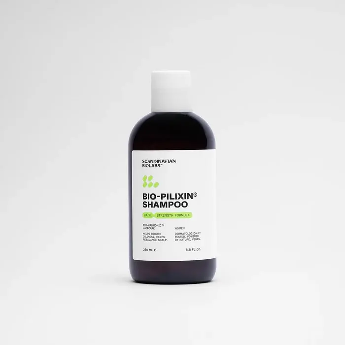Scandinavian Biolabs Bio-Pilixin Shampoo For Women, Strengthens Hair, Helps Greasiness, Balances Scalp, Eucalyptus Aroma, Made in Denmark, 250 mL/ 8.8 Oz