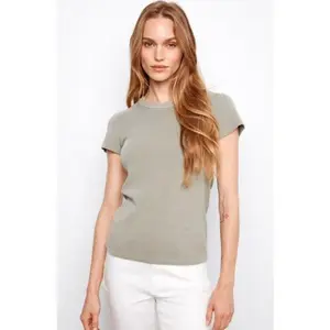 S/S TENCEL RIB CREW T-SHIRT