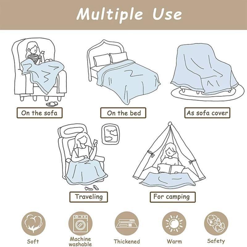 Soft Funny Throw Blanket South Park Cartoon Pattern Blanket, Slogan Print Blanket, Funny Soft Throw Blanket, Air-conditioned Room Blanket, Warm Nap Blanket for Home & Office