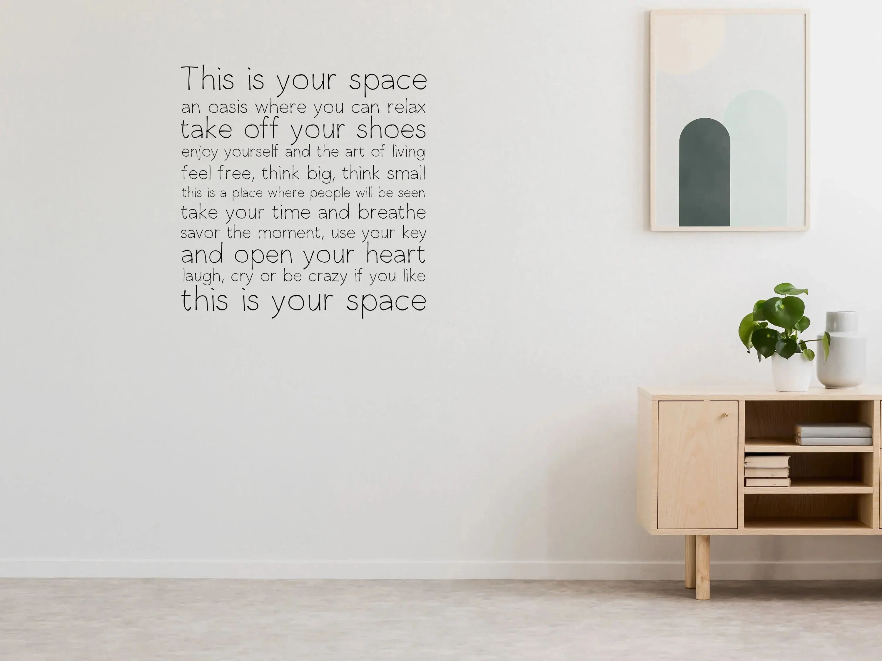 This Is Your Space  Office Classroom Wall Decal