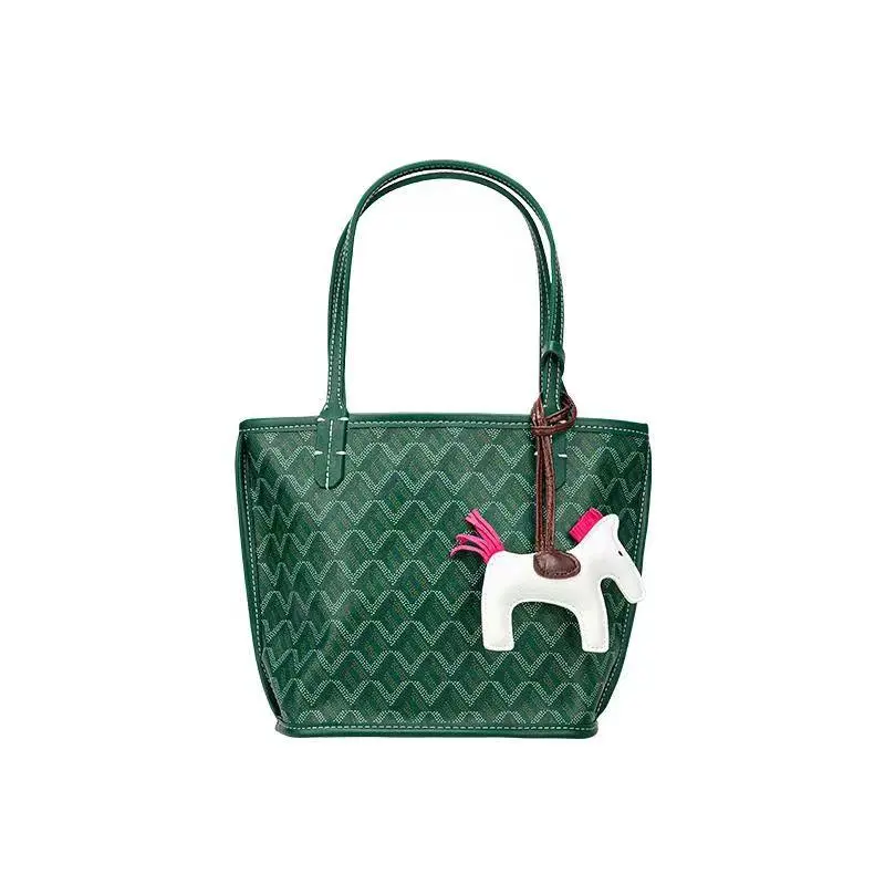 2026 At little bag one shoulder handbaglarge capacity shoulder Shopping bag Mummy tote Bag double sides leather miniStote bag