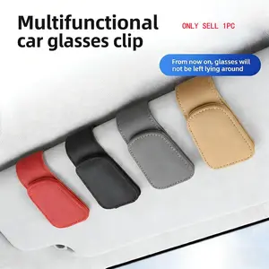Magnetic Design Multifunctional Car Eyeglasses Holder, Auto Sunglass Clip, Sun Visor Storage Rack, Car Accessories