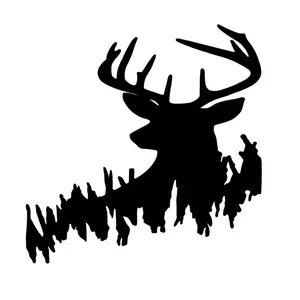 Buck Trees Decal - Personalize Your Belongings with a Touch of Style