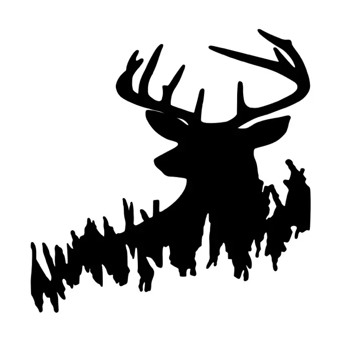 Buck Trees Decal - Personalize Your Belongings with a Touch of Style