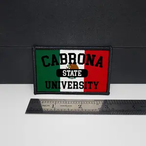 Cabrona State University Morale Patch Custom Tactical Mexico Patch 2x3 inch