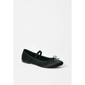 JUST FAB Women Slip On Mary Jane Ballet Flat With Cute Bow Fashionable Pointed Toe
